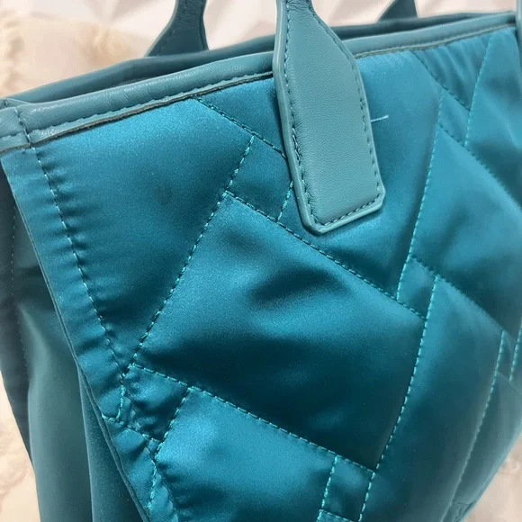 Kurt Geiger Teal Quilted Tote Bag (Shopper Bag) - Picture 8 of 11